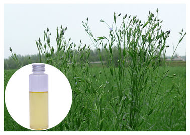 Teste de nutrição refinado natural do GC da pele da cor amarela do óleo de Flaxseed da ômega 3