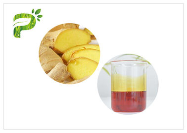 Óleo de gengibre natural líquido amarelo CAS dos óleos essenciais 8007 08 7 para o champô